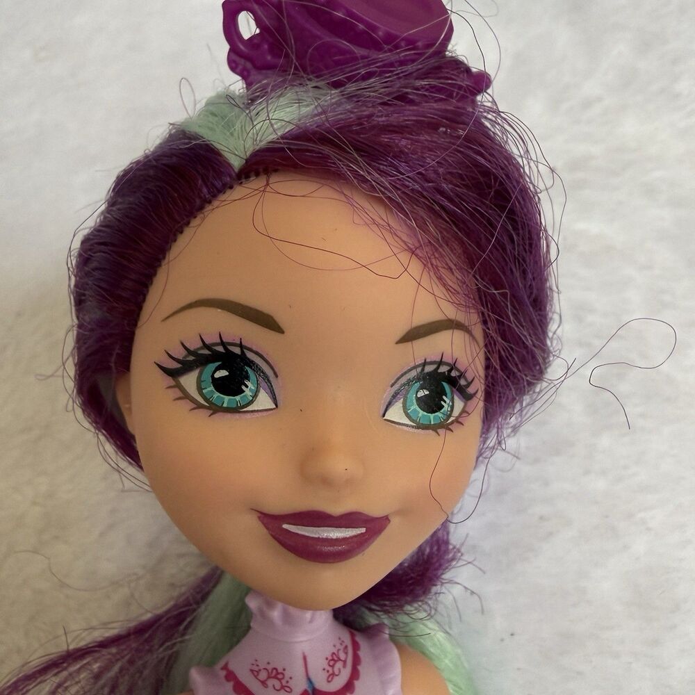Mattel Ever After High Madeline Hatter Tea Party Fashion Doll Gold Shoes